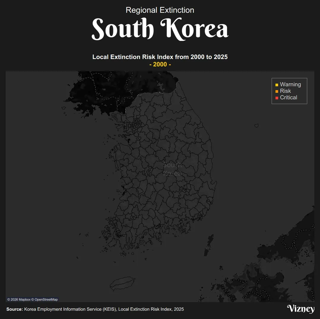 Regional Extinction Risk Map of South Korea (2025)